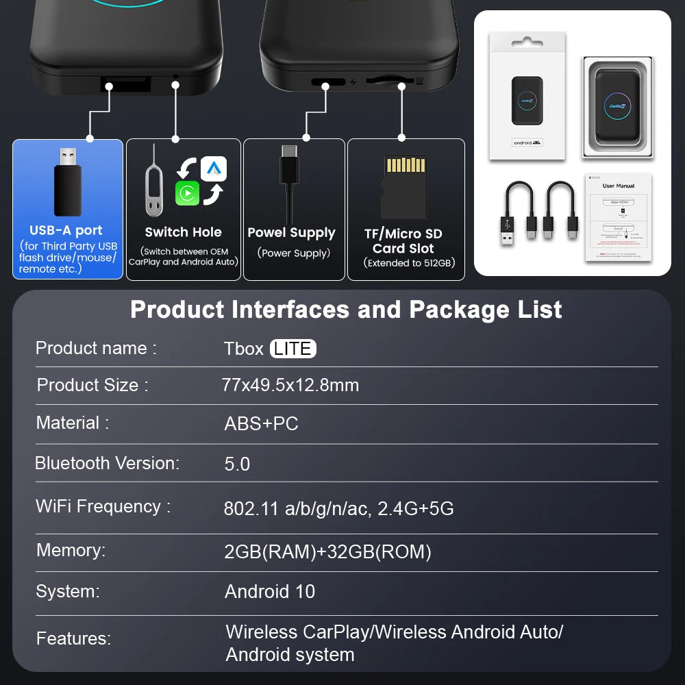 2024 CarlinKit CarPlay Android TV Box