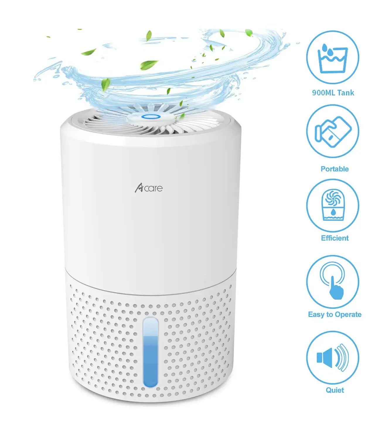 900ml Water Tank Quiet Air Dehumidifier