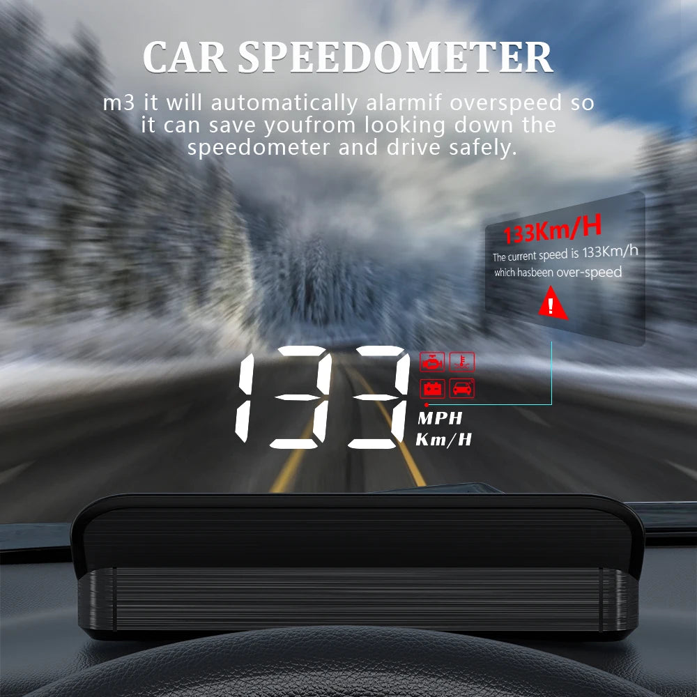 Digital Display GPS Head-Up Car Speedometer