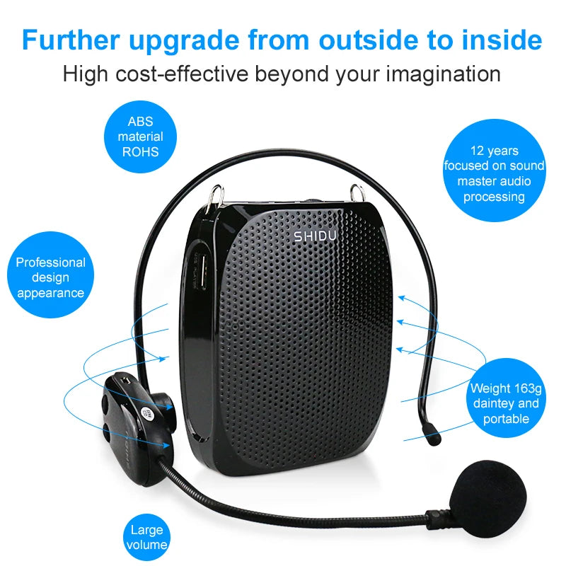 New Wireless UHF Microphone Ultra Portable Mini Audio Speaker