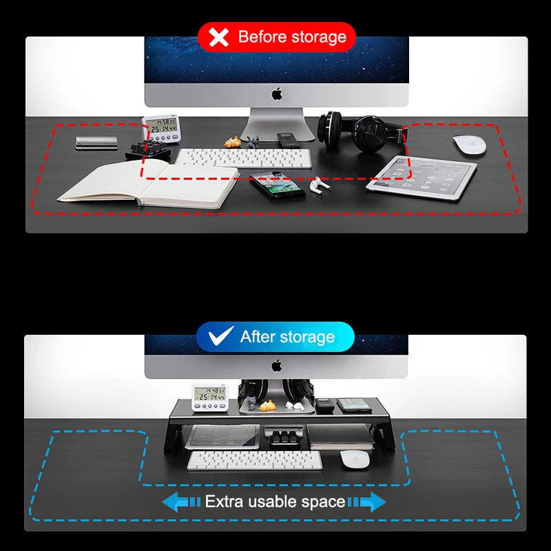 Desktop Storage Screen Shelf Monitor Stand