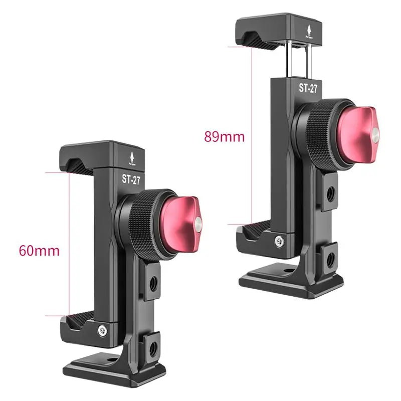 ST-27 Metal Vertical Shooting Phone Mount Holder Clip