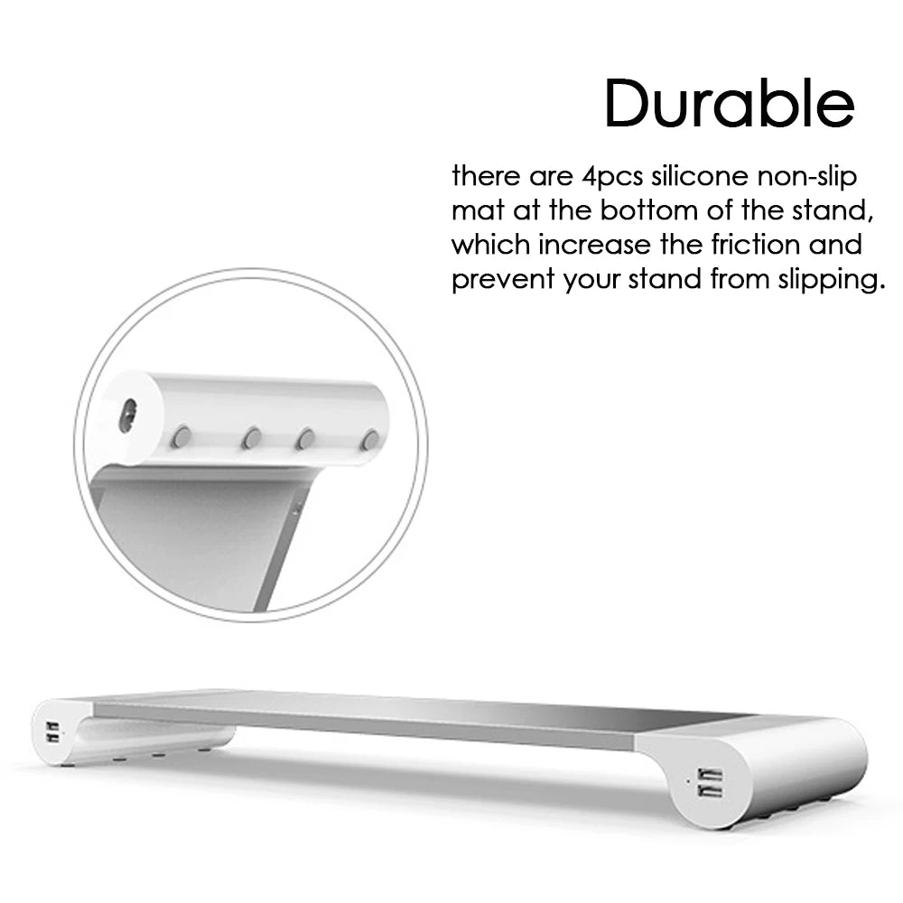 Aluminum Alloy Monitor Stand Space Bar Dock Desk Riser