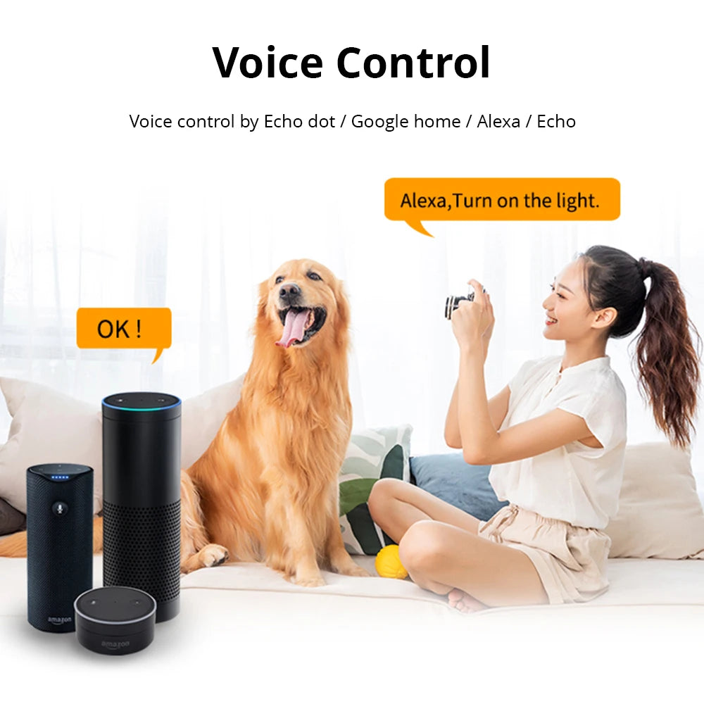 Smart Life App Remote Control US Interruptor Alexa Google Home