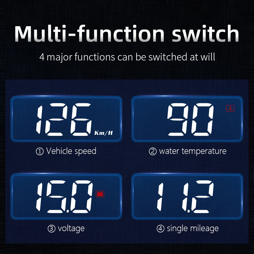 Digital Display GPS Head-Up Car Speedometer