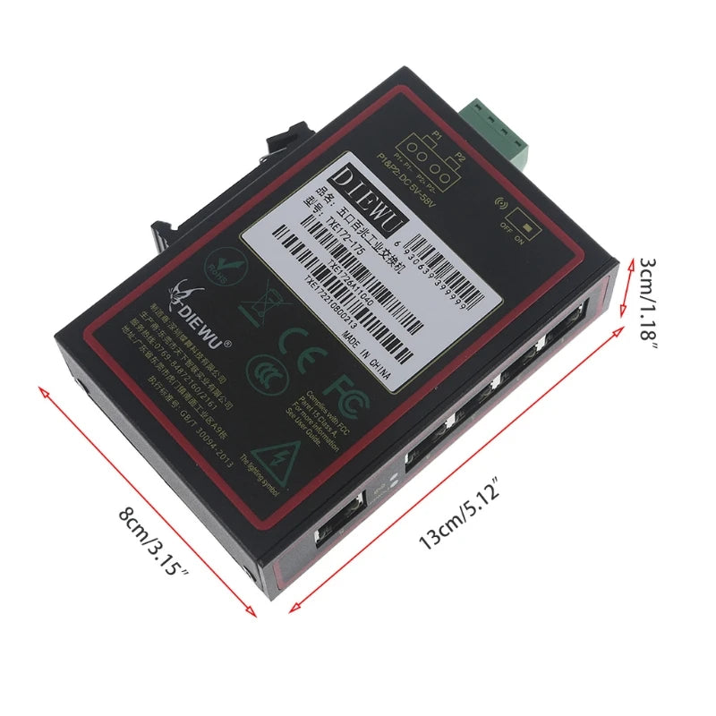 New Industrial 5 Port Ethernet Switch