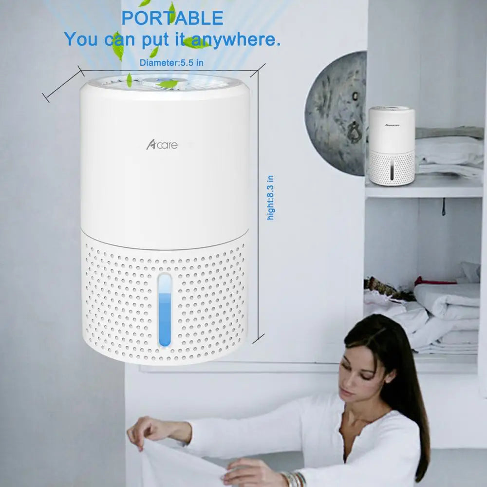 900ml Water Tank Quiet Air Dehumidifier