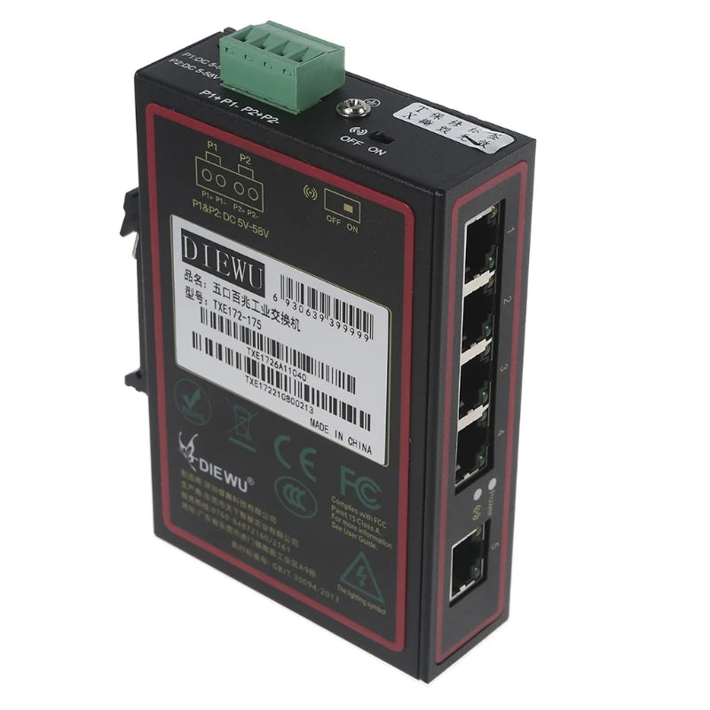 New Industrial 5 Port Ethernet Switch