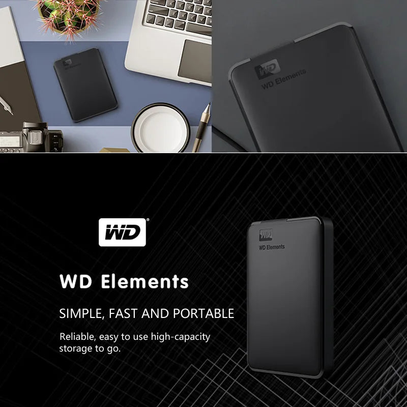 WD Elements Portable External Hard Drive Disk