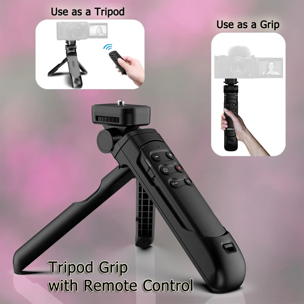 New Wireless Remote Camera Shooting Grip Vlogging Tripod Selfie Stick