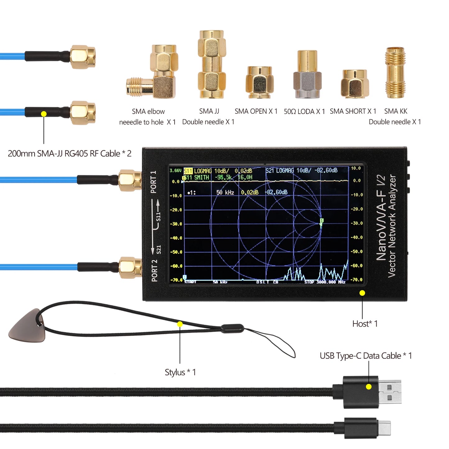 New NanoVNA LCD Display Vector Network Analyzer