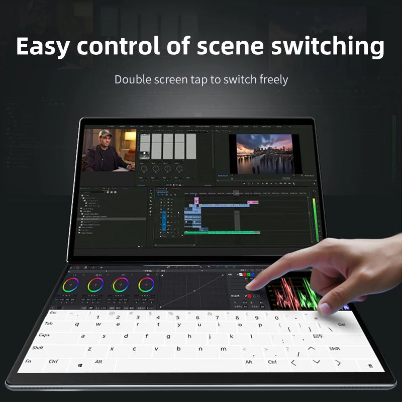 New 13.5 Inch Dual Screen Touch Laptop