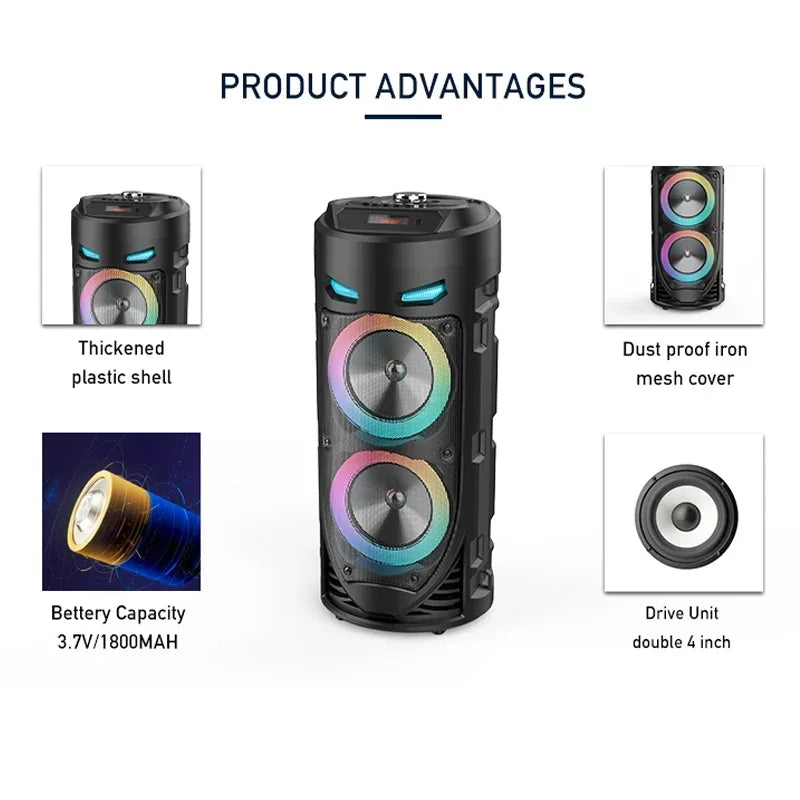 Outdoor Subwoofer Party Performance Bluetooth Speaker