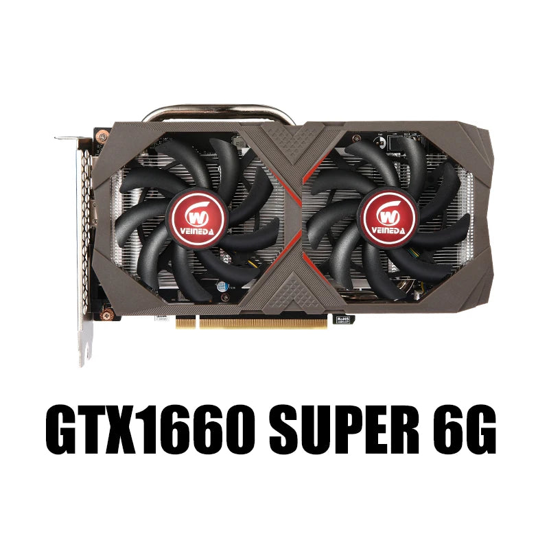 6gb GDDR6 192 Bit PCI-E 3.0×16 Gaming GPU gtx 1660 series Video card