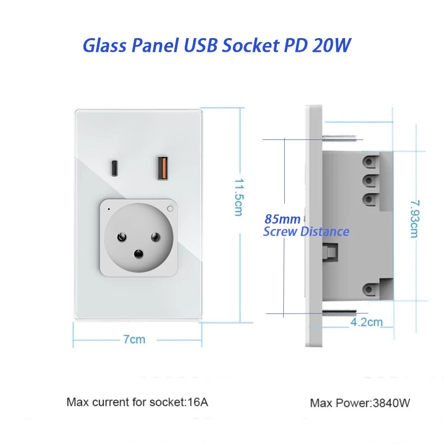 Fast Charge Glass Panel Remote Control by Alexa Google Home