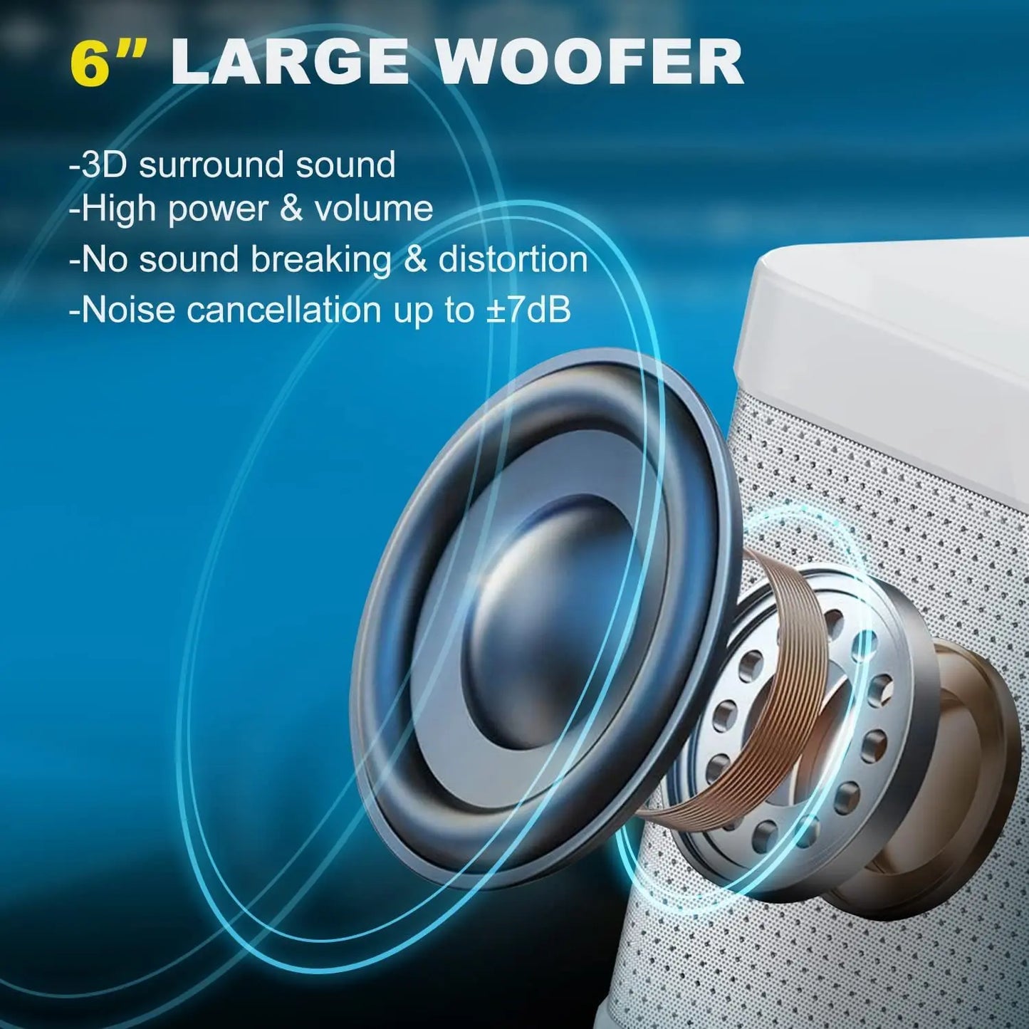 10W Powerful Wireless Portable Dual Microphone