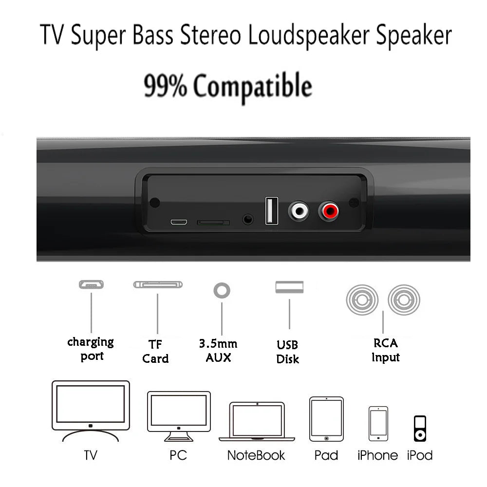 New Wireless Bluetooth Sound Bar Speaker