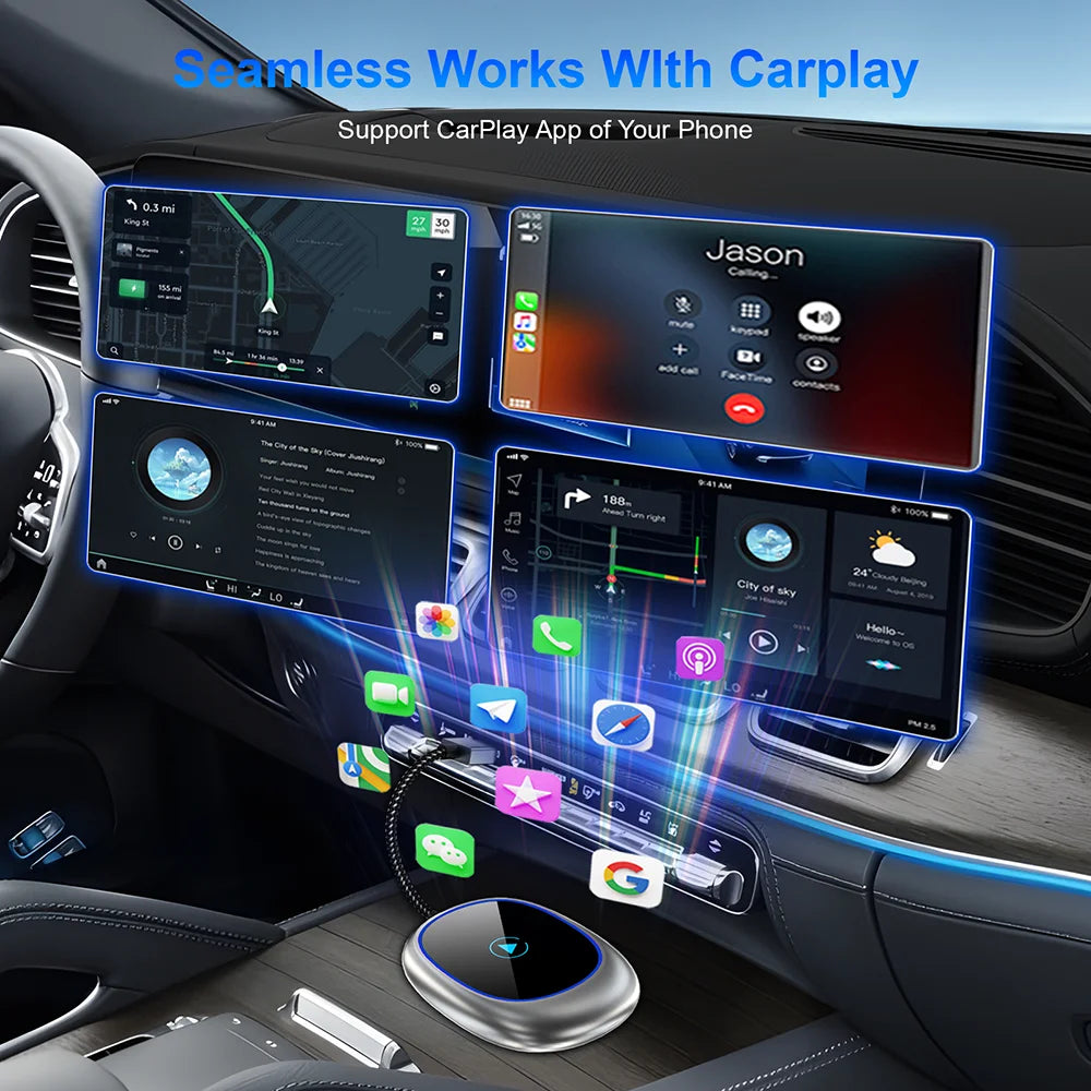 Car USB Wireless CarPlay Adapter