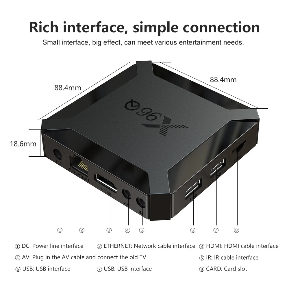 H313 Quad Core 4K Smart TV BOX