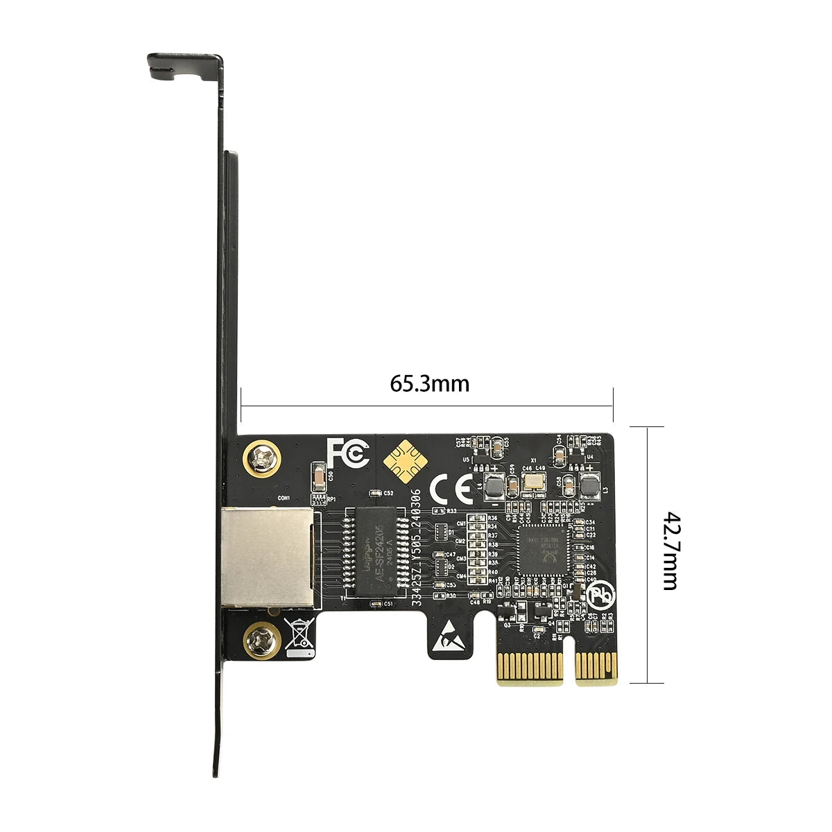 RTL8126 Chip Gigabit Ethernet PCI Express Network Card