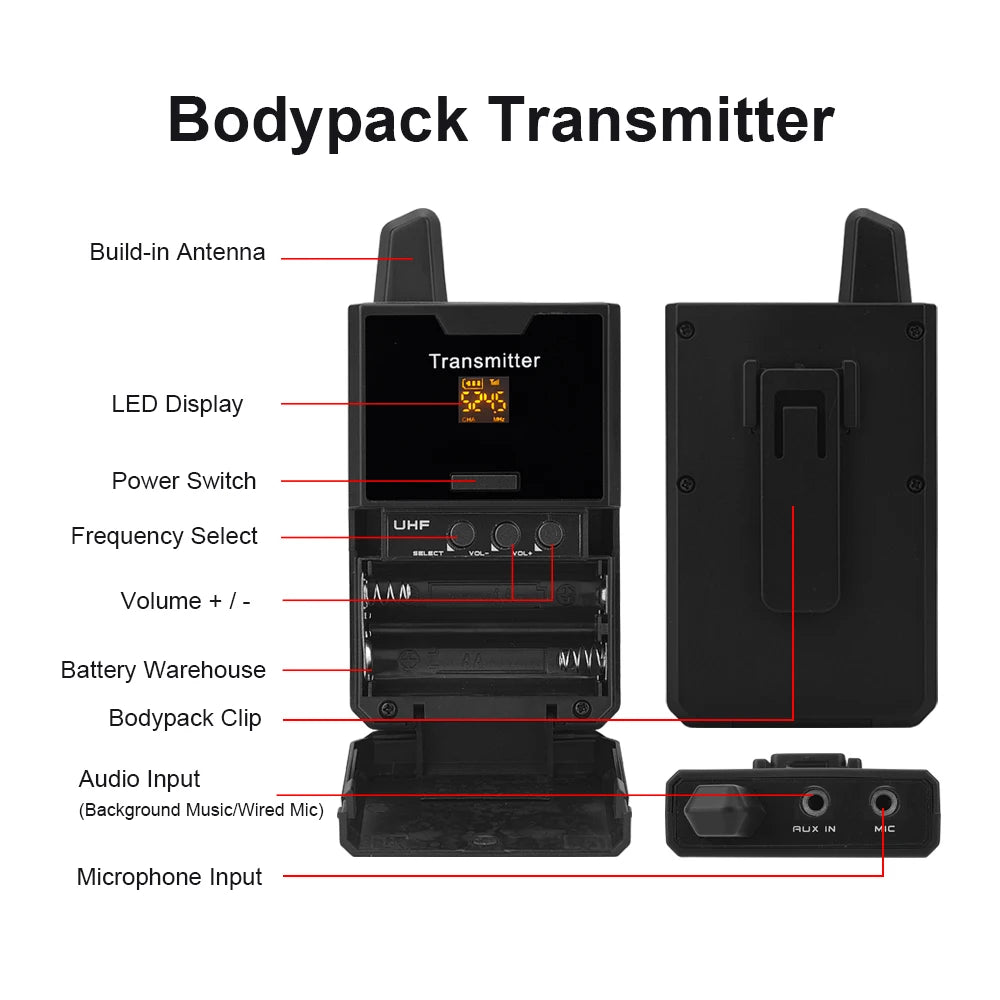 EYK EW-C100 Single Channel UHF Wireless Handheld Mic