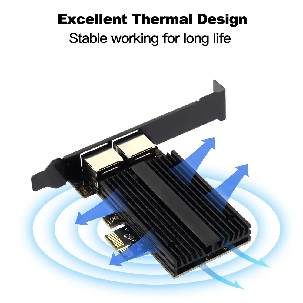 2500Mbps PCI-E To RJ45 Network Card