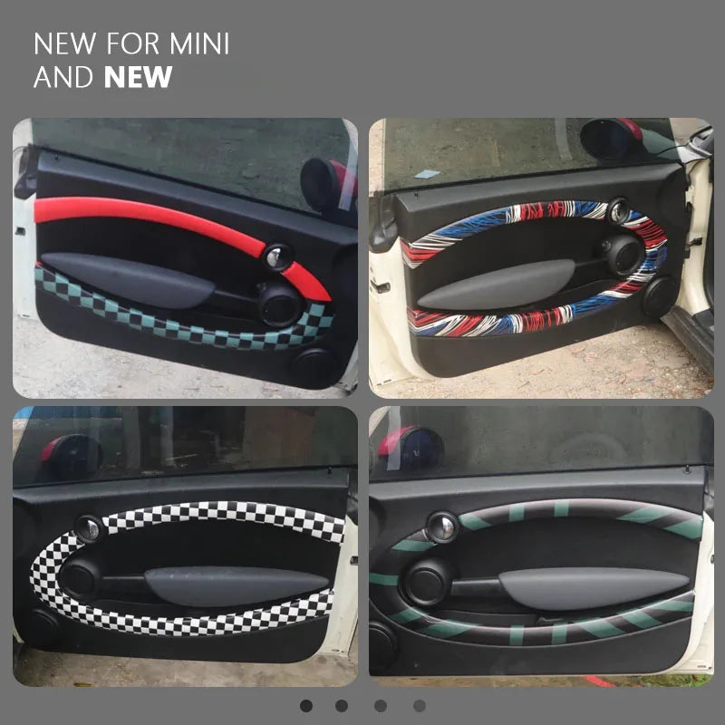 Car door panel Leather Sticker