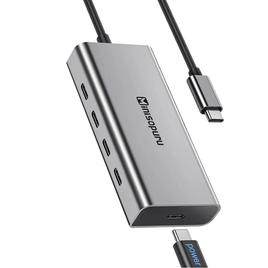 10Gbps Hub USB Type C to USB 3.2 PD 100W Adapter