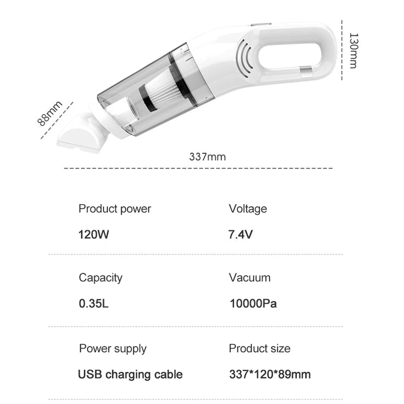 Home Vacuum Cleaner Rechargeable Portable Vacuum Cleaner