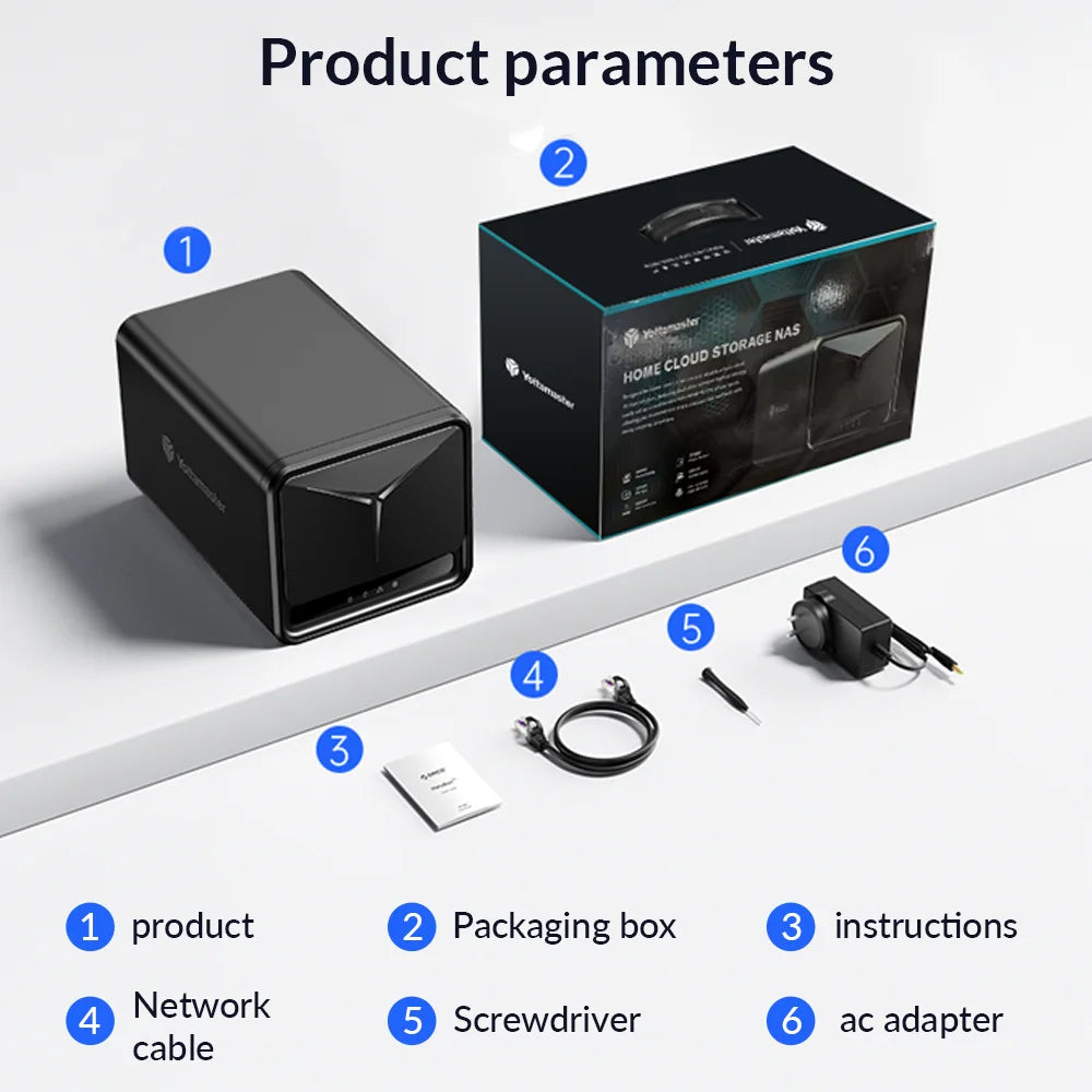 New Yottamaster 2/5 Bay Raid NAS Storage