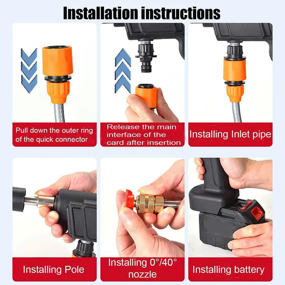 Wireless High Pressure Car Washing Gun