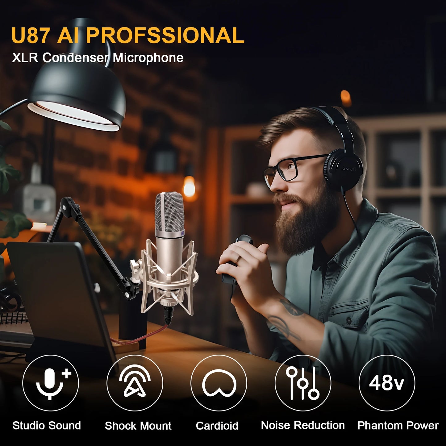 U87 AI XLR Condenser Microphone