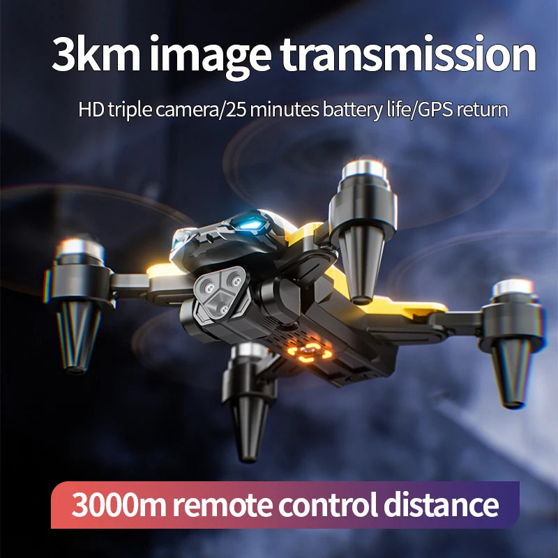 M5 RC Drone 8K Professinal Wide Angle HD Three Camera