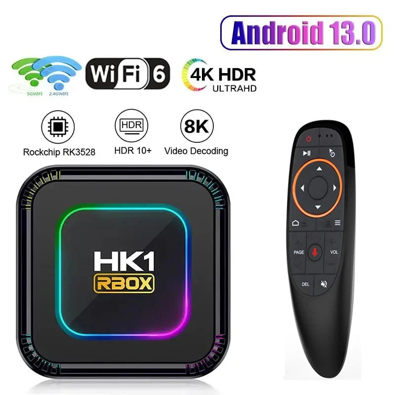 128GB RK3528 WiFi6 BT 5.0 4K 8K Video Media Player Set