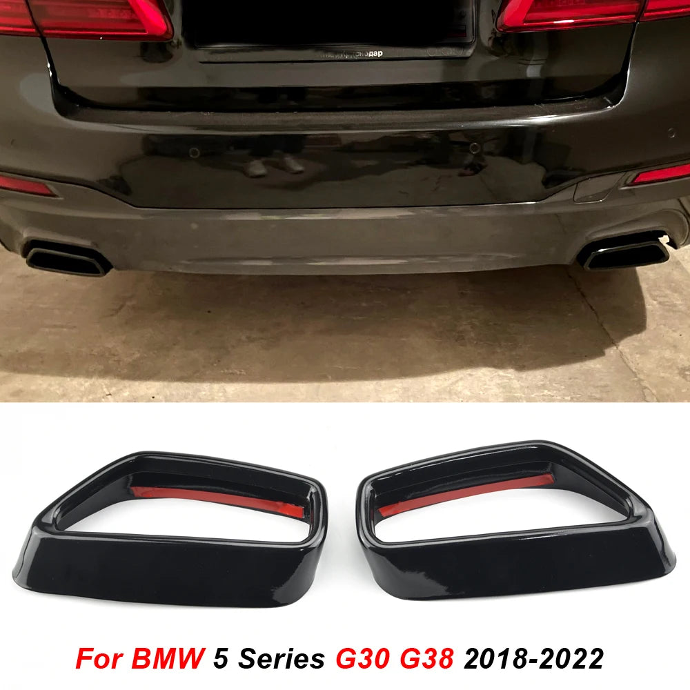 New  Stainless Steel Black Car Exhaust Pipe Cover