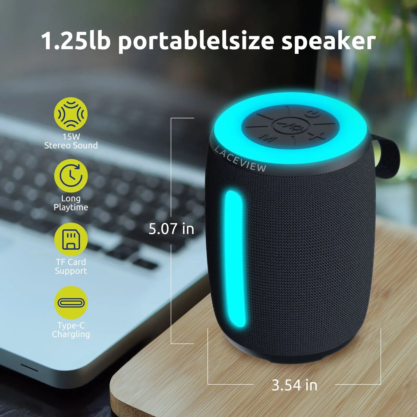 Bluetooth wireless portable speaker