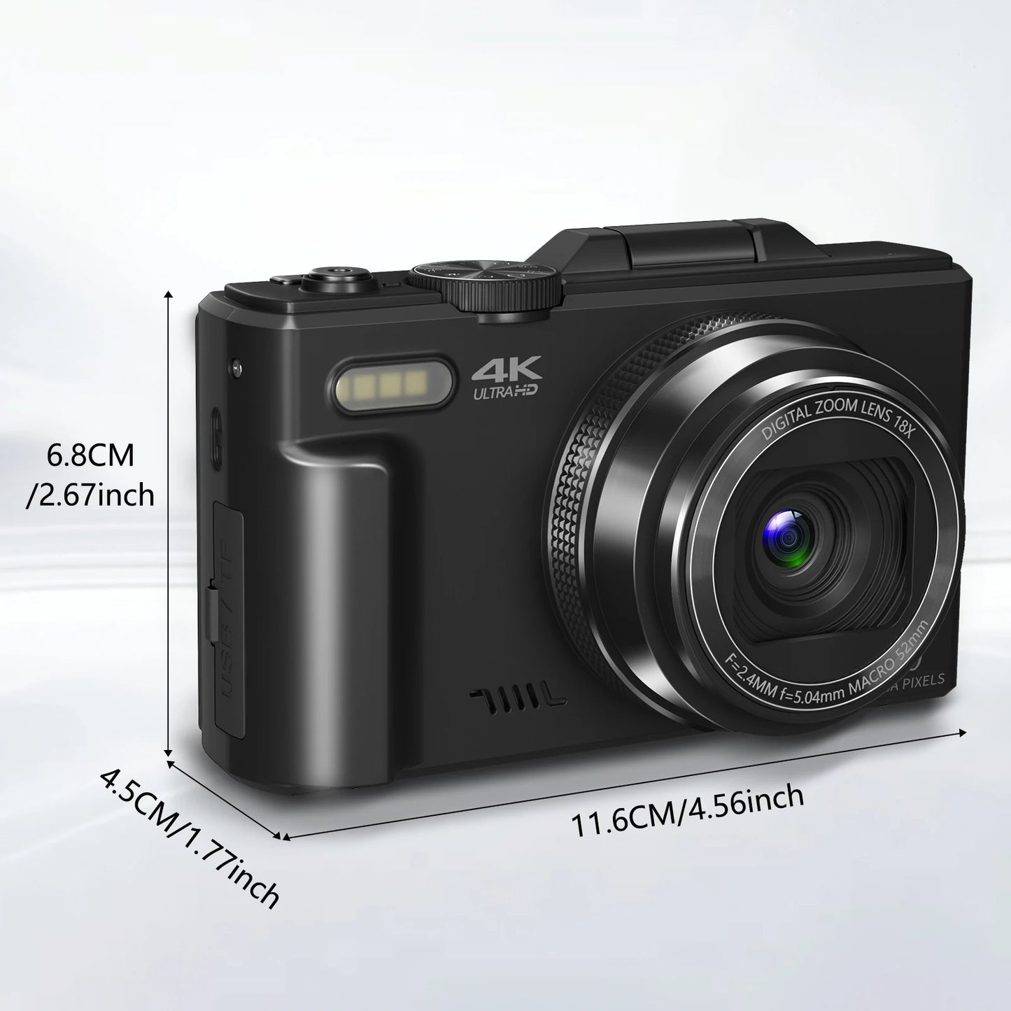 4K compact digital photography camera