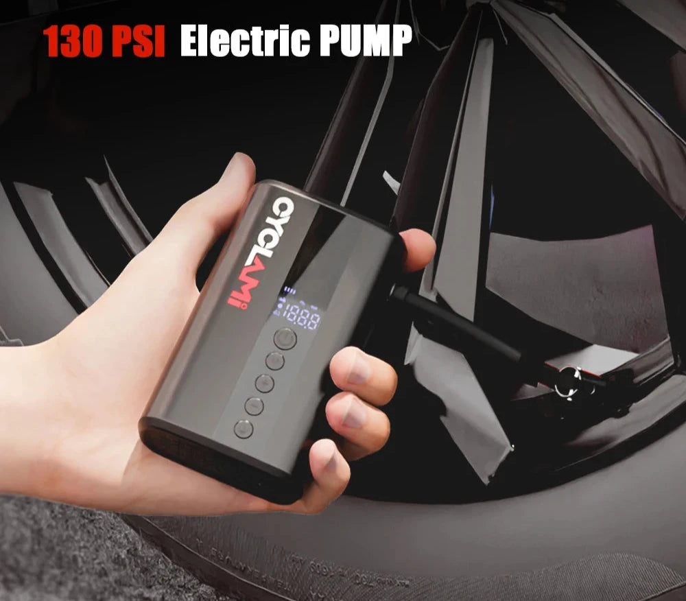 130 PSI Electric Pump Tire Inflator Air Pressure