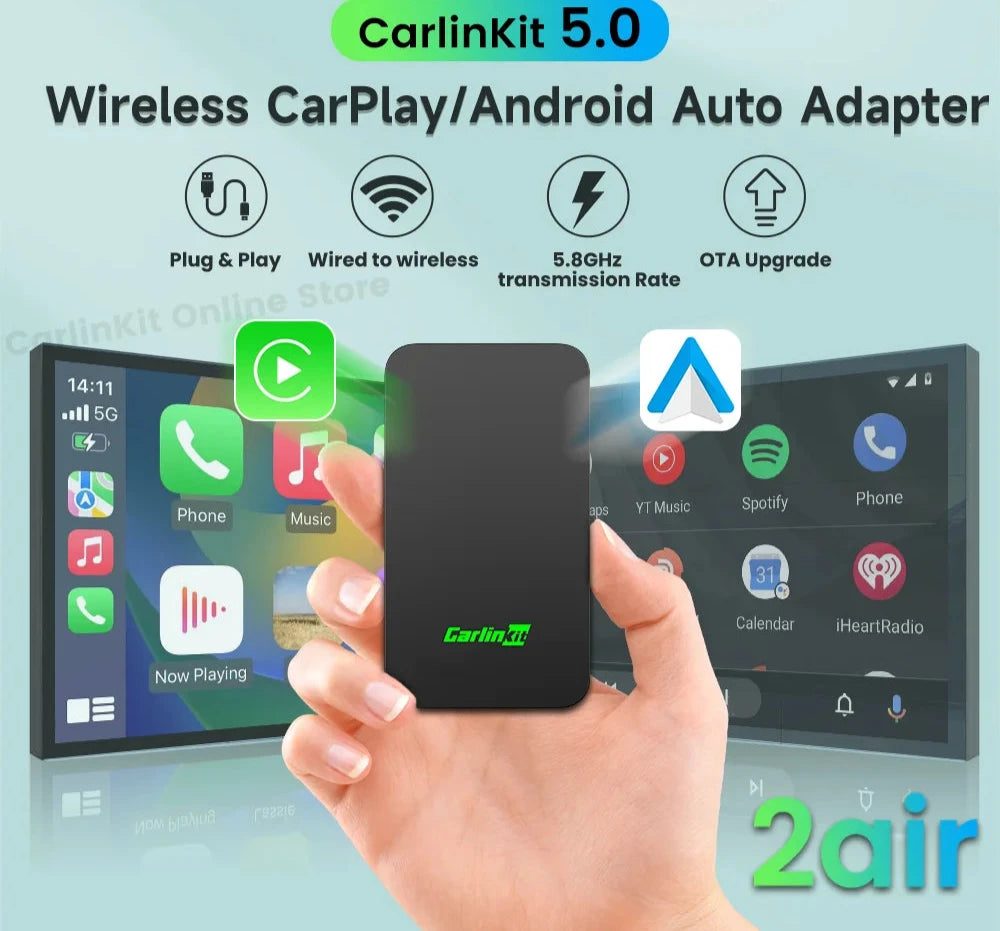 CarlinKit 5.0 CarPlay Android Auto Wireless Adapter