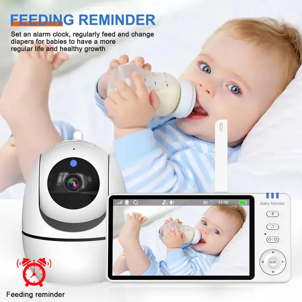 Baby Monitor With Camera PTZ Zoom Babyphone Cam Security