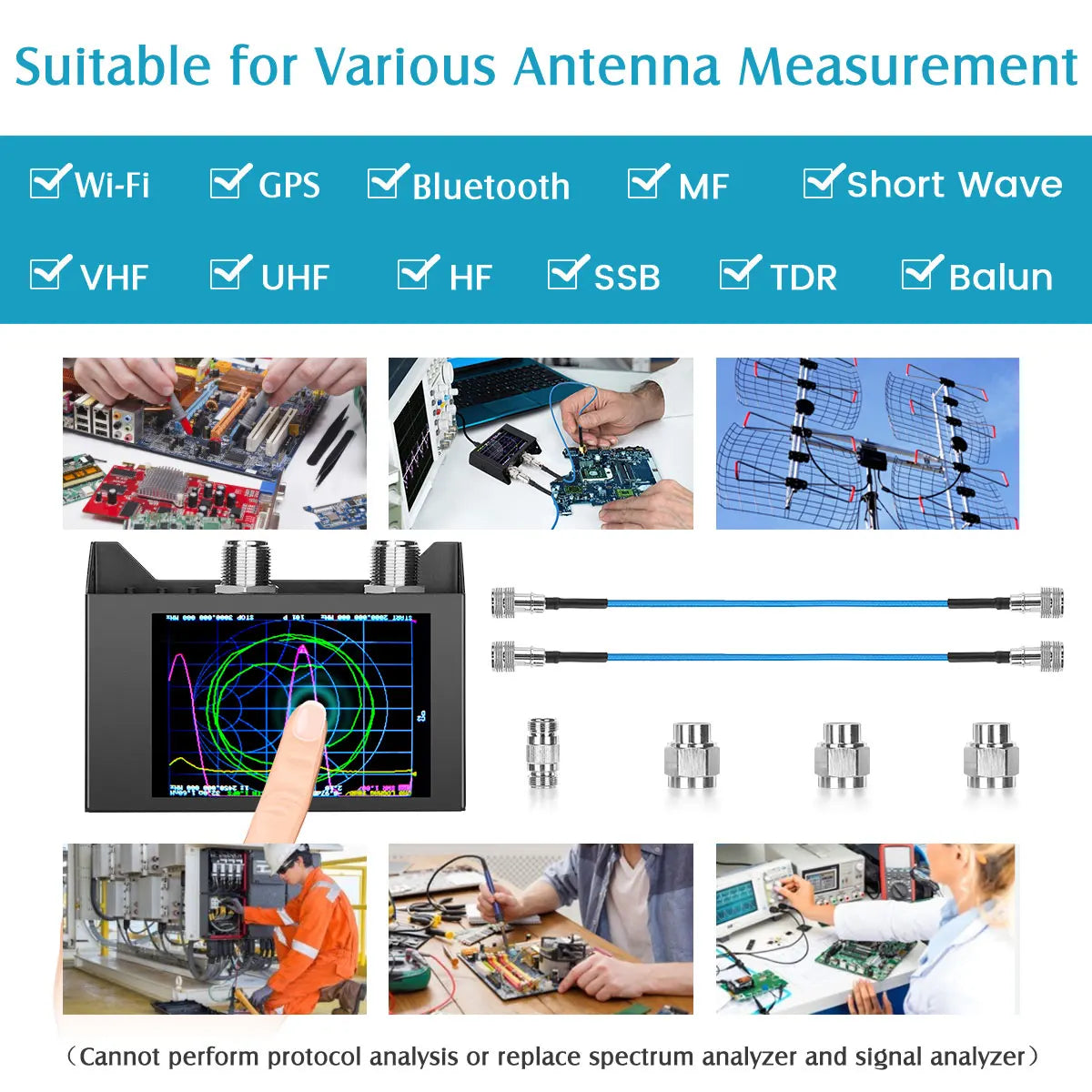 4-inch Display 50KHz -3GHz Vector Network Analyzer