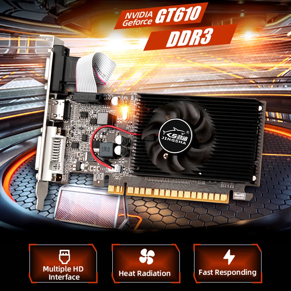 810MHZ DDR3 4GB Computer Graphics Card