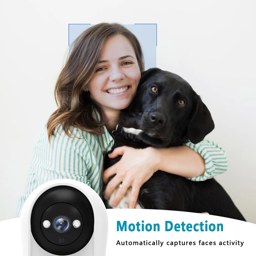 2.8 Inch IPS Screen Baby Cry Sound Detection Security IP Camera