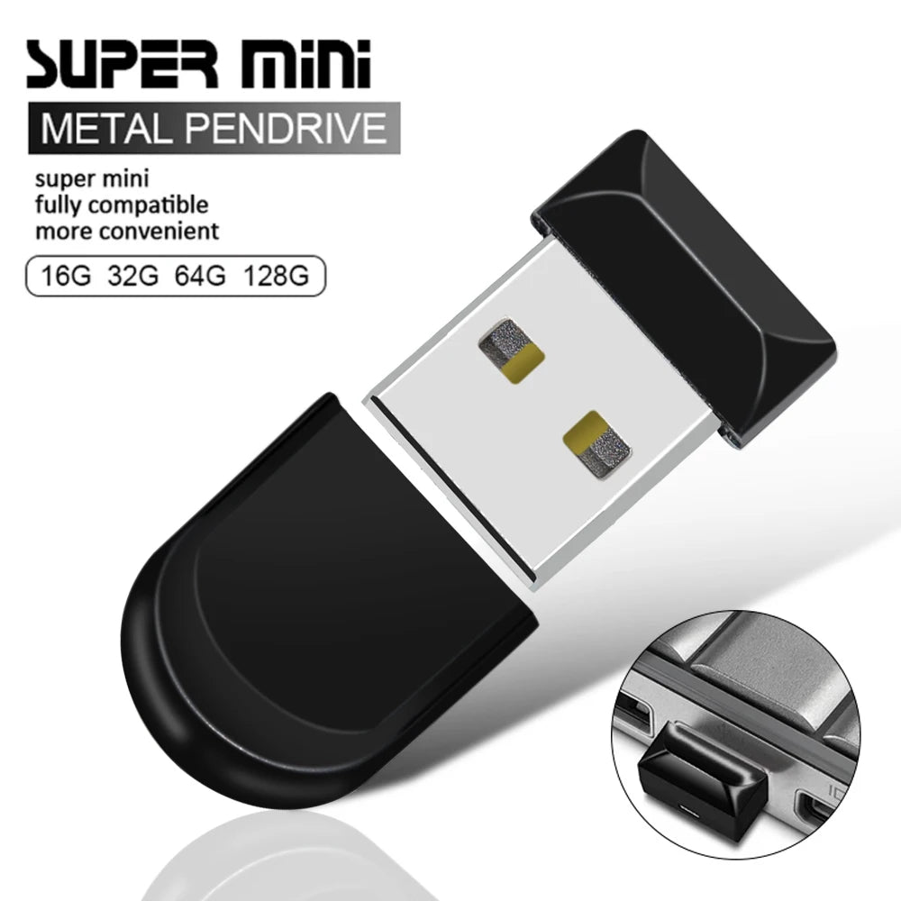 Mini metal 2.0 usb flash drive