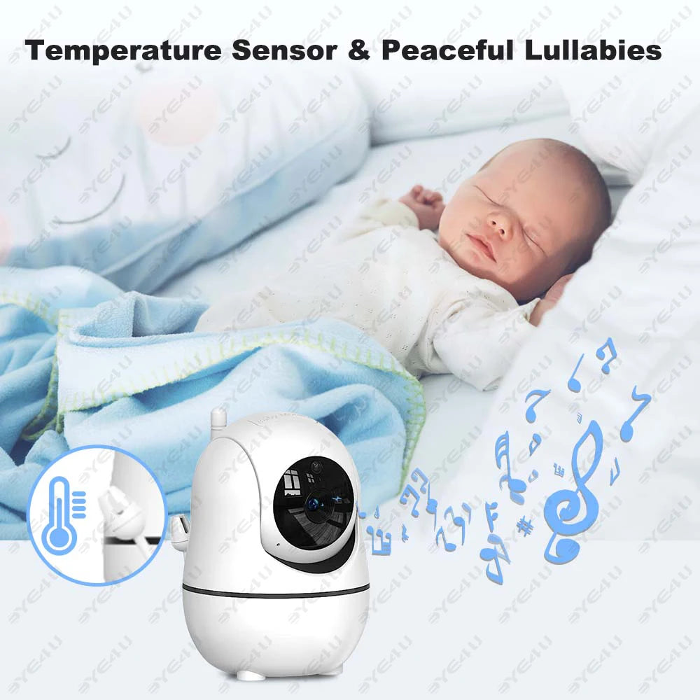 Baby Monitor With Camera PTZ Zoom Babyphone Cam Security