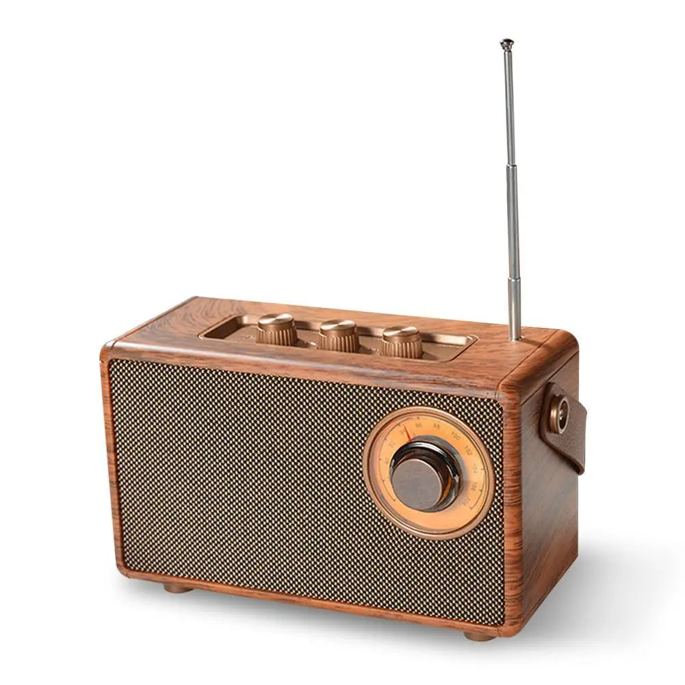 New Retro Wooden Radio Small Mini Speaker