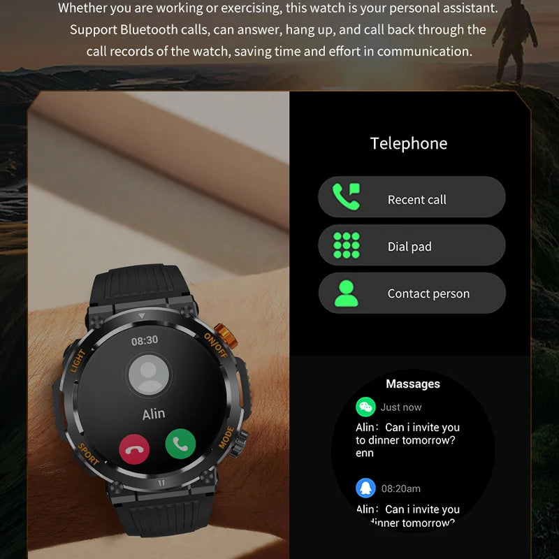 Health Monitoring Bluetooth Call Smart Watches