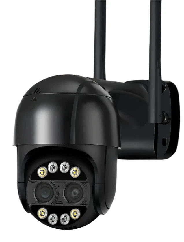 8x Zoom Dual-Lens Human Detect CCTV Camera