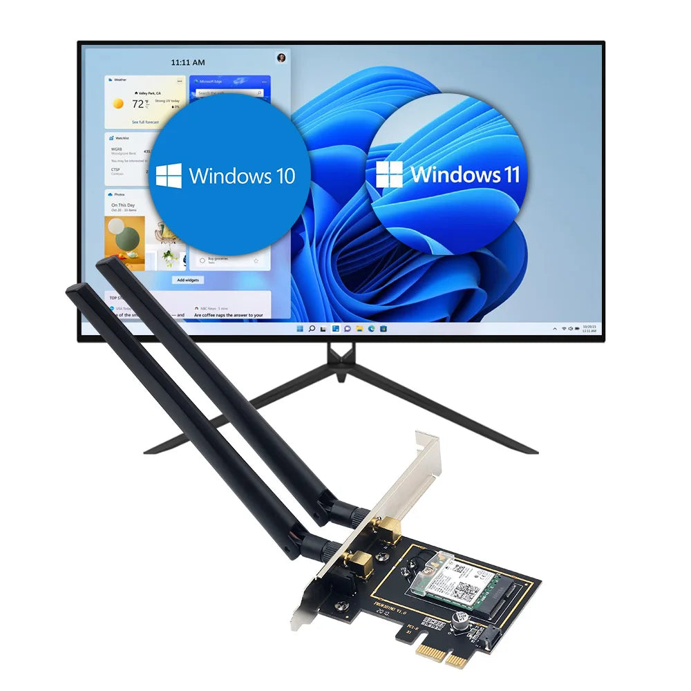 5374Mbps Wifi 6E AX210 Pcie Wireless Adapter