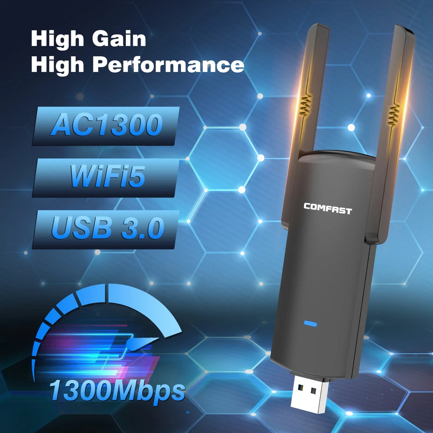 1300Mbps Usb 3.0 Wi fi Adater